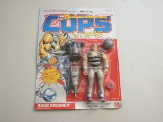 Cops N Crooks C.  O.  P.  S.  Rock Krusher MOC vintage zoloworld case 2