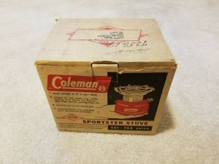 Vintage 1962 Coleman Sportster Stove Model 501
