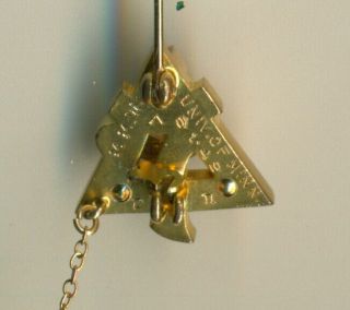 Vintage Alpha Gamma Delta sorority fraternity gold pearl Minnesota pin - Wow 6