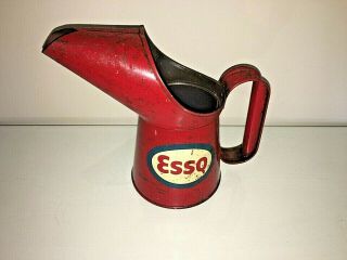 Rare Vintage Esso Oil Can 1 Pint Lovely Example In.