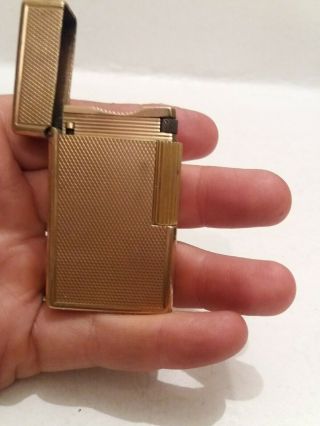 Vintage St Dupont Lighter Ligne 1 Yellow Gold 6