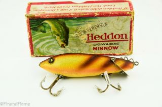 Vintage Heddon Dowagiac Crab Wiggler Lure In Correct Up Bass Box Et2