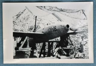 Wwii Photo Of Captured Mxy7 Ohka Model 11 Aircraft I - 18 - Okinawa