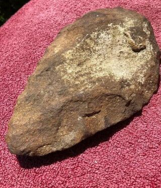Vintage Authentic Native American Indian Stone Axe Head Hammer Artifact Tool L 2