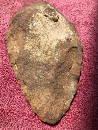 Vintage Authentic Native American Indian Stone Axe Head Hammer Artifact Tool L 6