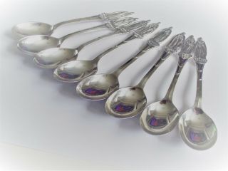 Antique silver Kings & Queens of Britain spoons hallmarked sheffield 1936 144g 3
