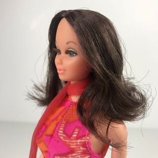 Vintage 1971 Walk Lively Steffie Barbie Mod Complete Rooted Lashes