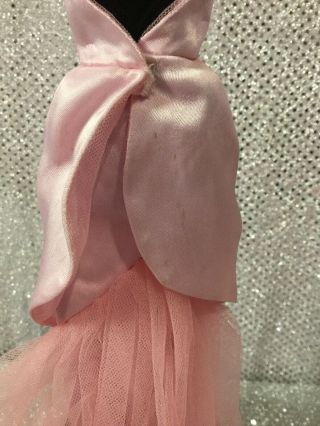 VINTAGE 1966 SEARS EXCLUSIVE PINK FORMAL TICKLED PINK GOWN BARBIE FASHION OUTFIT 6