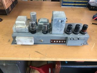 Vintage 1953 Hammond C2 B2 Ao - 10 B Tube Preamp Preamplifier Amp Chassis