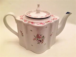 Hall Teapot 18th Century Antique English Porcelain Tea Pot