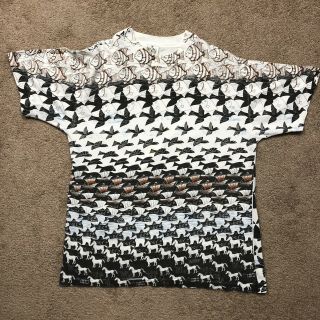Vintage 90s M.  C.  Escher All Over Print T Shirt Andazia International Art 1990s