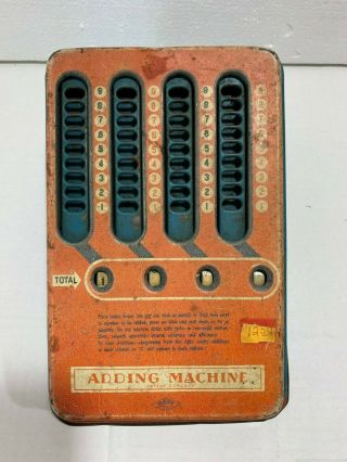 Tin Toy Adding Machine By Wolverine