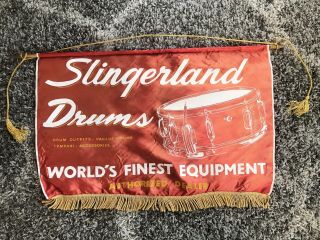Vintage Slingerland Drums Dealer Banner