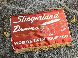 Vintage Slingerland Drums Dealer Banner 2