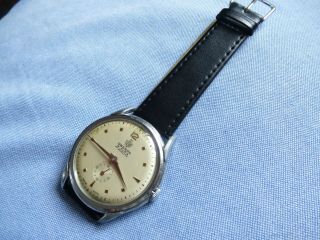 Very Stylish Vintage Gents Oberon 1940s Wrist Watch,  Swiss Made,  Fully Serviced 2