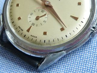 Very Stylish Vintage Gents Oberon 1940s Wrist Watch,  Swiss Made,  Fully Serviced 5