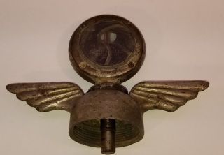 Vintage Hood Ornament / Radiator Cap / Mascot,  Boyce,  Moto Meter Wings