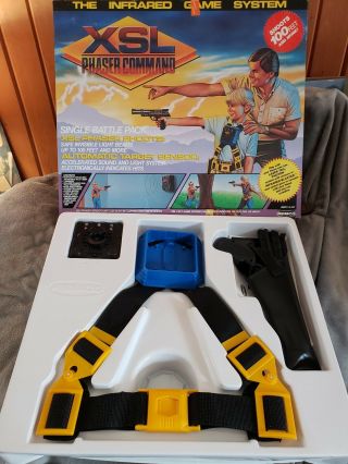 Vintage 1986 Rare Remco Xsl Phaser Command Lazer Tag Infrared Game Systems