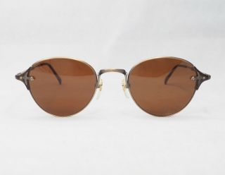 NICOLE Matsuda 2621 sunglasses vintage brown brass bronze small japan 2
