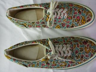 vintage VANS ERA MADE IN USA Aquarius Print RARE 6