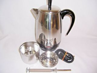Farberware Superfast 138b 2 - 8 Cup Coffee Percolator Maker Vtg