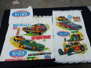 Vintage Drag Racing Nhra Ihra Rare Htf World Finals - Towel Set - Bathroom Set