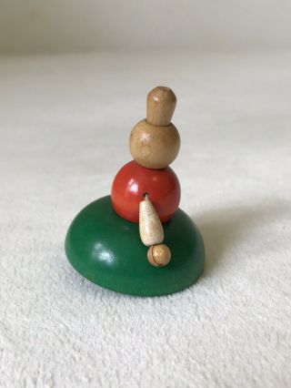 Vintage Spinning Wood Top Toy Made In West Germany 4
