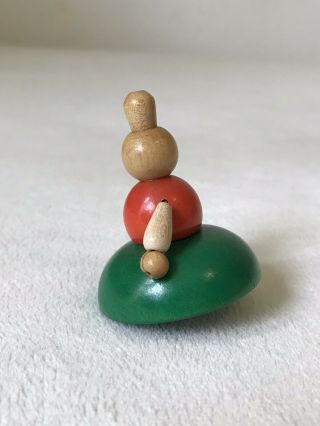 Vintage Spinning Wood Top Toy Made In West Germany 5