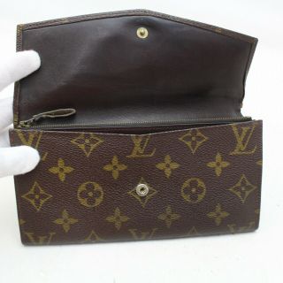 Authentic Vintage Louis Vuitton Long Wallet Brown Monogram 370544 5