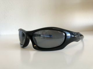 Vintage Oakley Monster Dog Polished Black W/ Grey 05 - 020 Sunglasses - Vgc