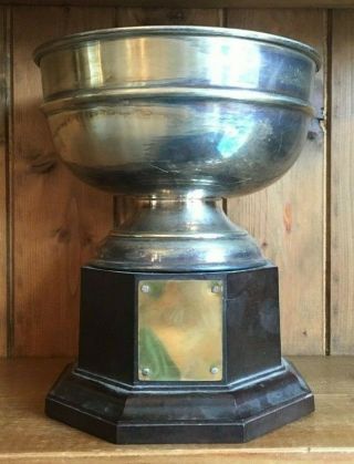 Large Not Engraved Vintage Silver Plate Trophy,  Trophies,  Loving Cup,  Trophy