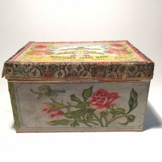 Vintage Ying Mee tea box tin with tea 2