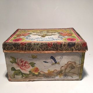 Vintage Ying Mee tea box tin with tea 4