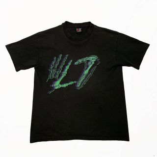 Vintage L7 T - Shirt Skeleton Hands Butthole Surfers Sonic Youth Nirvana Punk Rock