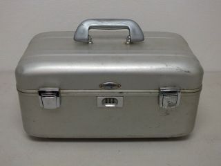Vintage Halliburton Train Case Overnighter Cosmetic Industrial Modern Luggage