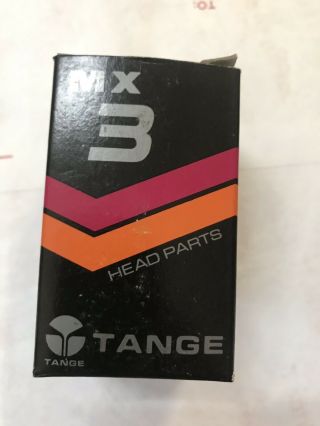 Nos Chrome/red 1980s Tange Mx - 3 Headset Old School Bmx Vintage Bmx