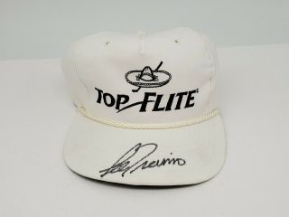 Lee Trevino Signed Hat Tex Mex Top Flite Golf Pga Tour Texas Vtg Usa Autographed