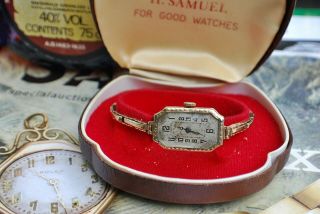 ROLEX PRIMA 9CT GOLD LADIES VINTAGE WATCH c1930 ' s - SPARES/REPAIRS ONLY 2