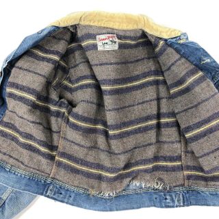 Vintage Lee Denim Jacket Storm Rider Blanket Lining Mens Size 40 USA Made 2