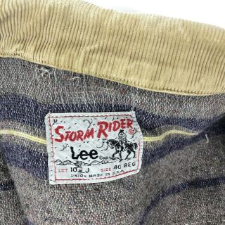Vintage Lee Denim Jacket Storm Rider Blanket Lining Mens Size 40 USA Made 4