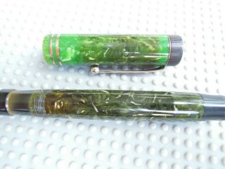 VINTAGE JADE GREEN PARKER DUOFOLD FOUNTAIN PEN 5