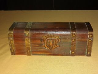 Vintage 12 " Long Wood Chest Box