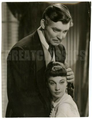 Clark Gable Vivien Leigh Gone With Wind 1939 Vintage Dblwt Photograph