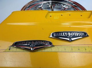 Oem Harley Road King V - Logo Gas Fuel Tank Emblems Touring Softail Vintage Style