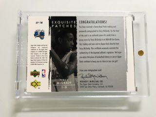 TRACY MCGRADY 2003 EXQUISITE PATCHES AUTO d 26/100 RARE HOF 2