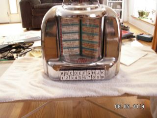 Vintage Seeburg 100 Wall - O - Matic Jukebox Selector Type 3w - 1 With Key