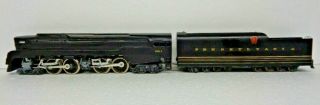 Vintage Ho Scale T1 Pennsylvania 4 - 4 - 4 - 4 Locomotive & Tender