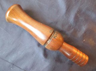 Vintage KEN MARTIN Olive Branch.  IL Illinois Goose Wooden wood Duck Call 2