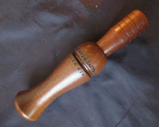 Vintage KEN MARTIN Olive Branch.  IL Illinois Goose Wooden wood Duck Call 4