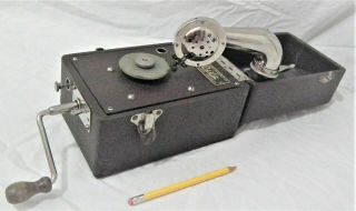 Rare Ritz Small Portable Cameraphone 78 Rpm Phonograph Gramophone Record Player